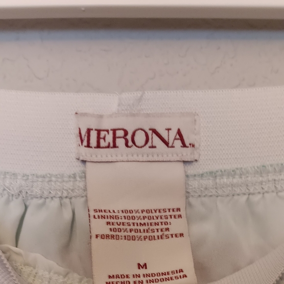 Merona Pleated Skirt,Multicolored, Medium (green,navy blue,yellow,peach, white) - Picture 4 of 4